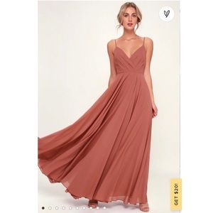 Lulus Rusty Rose Bridesmaids Dress - size 2